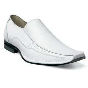 NEW STACY ADAMS TEMPLIN LEATHER BICYCLE TOE SLIP ON LOAFER Dress Formal SHOES